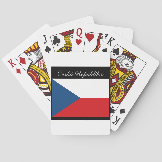 Česká republika vlajka casinokort (Baksidan)