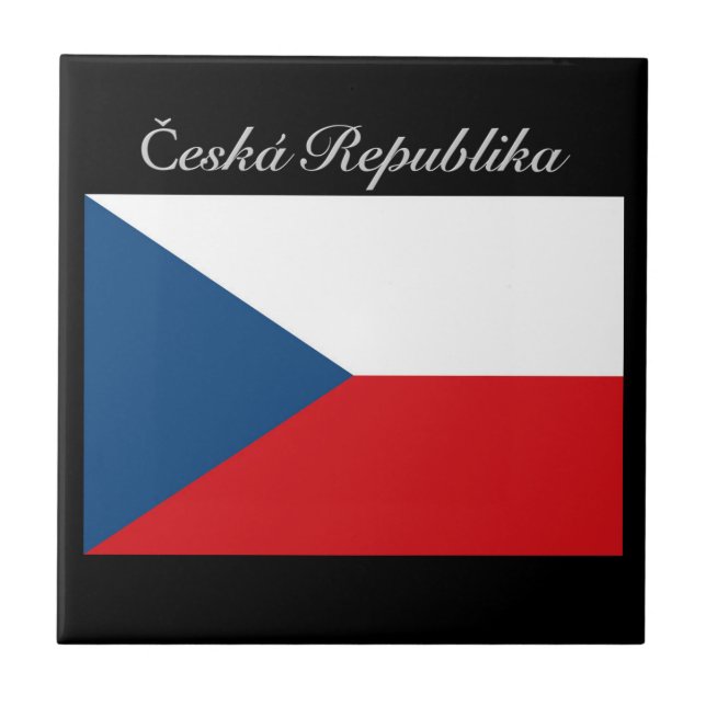 Česká republika vlajka kakelplatta (Framsidan)