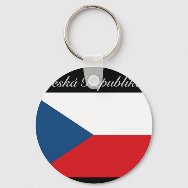 Česká republika vlajka nyckelring (Framsida)