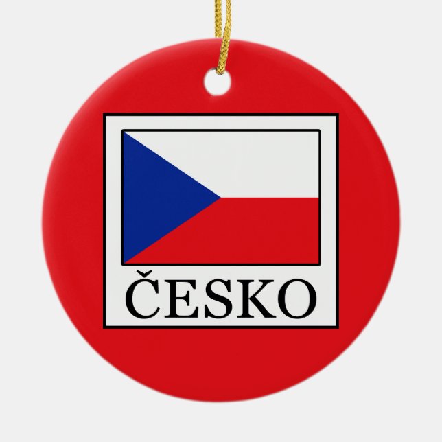 Česko Julgransprydnad Keramik (Framsidan)
