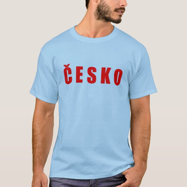 Cesko Tjeckien T Shirt (Framsida)