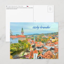 Český Krumlov, Czechia Postcard Vykort