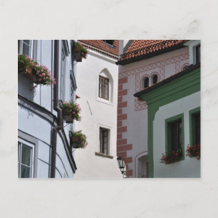 Cesky Krumlov, gammalt stadskort Vykort