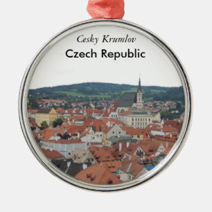 Cesky Krumlov smyckar den tjeckiska republiken Julgransprydnad Metall
