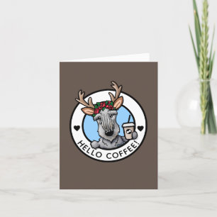 Cesky Terrier Coffee Älskare-julkort Tack Kort