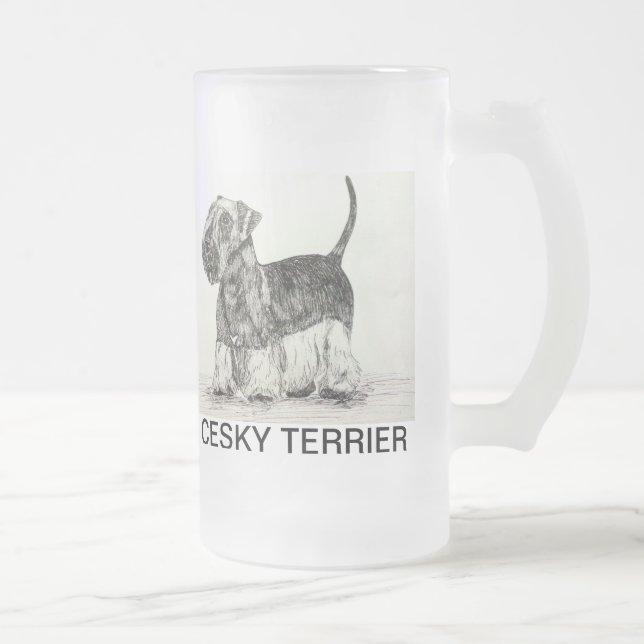 Cesky Terrier Frostat Ölglas (Höger)
