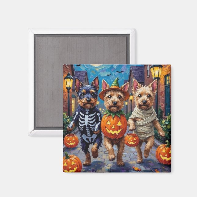 Cesky Terrier Halloweenkostym  Magnet (Front/Back)