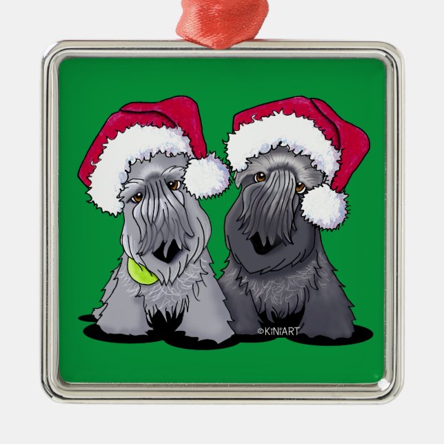 Cesky Terrier Jul Julgransprydnad Metall (Framsidan)
