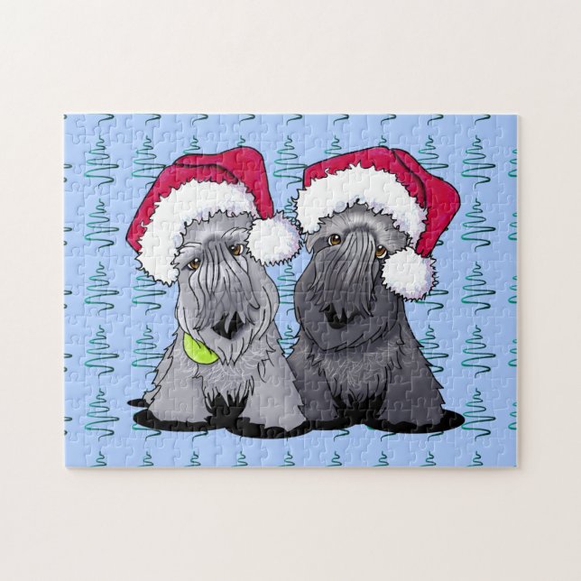 Cesky Terrier jul Pussel (Horisontell)