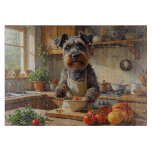 Cesky Terrier Matlagning i kök