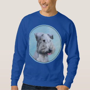 Cesky Terrier Painting - Cute Original Hund Art Lång Ärmad Tröja