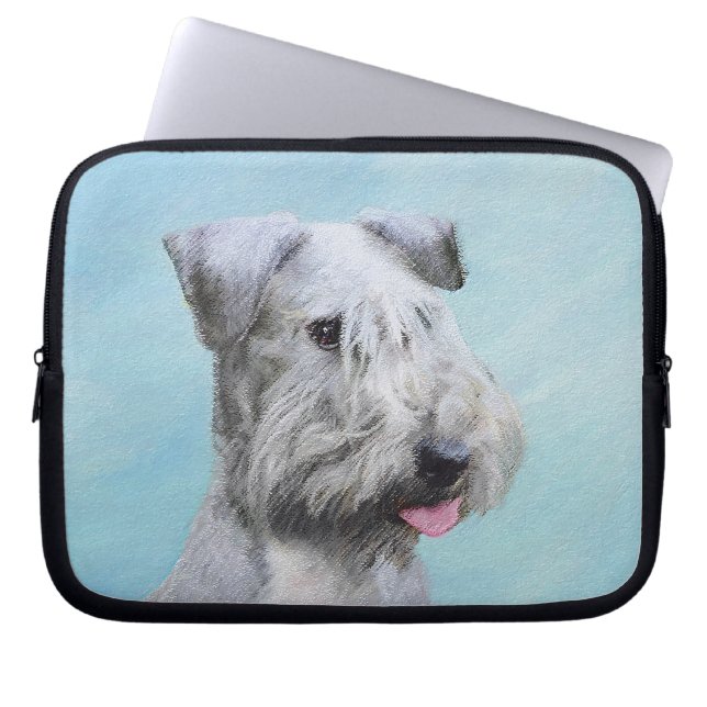 Cesky Terrier Painting - Cute Original Hund Art Laptop Fodral (Framsidan)