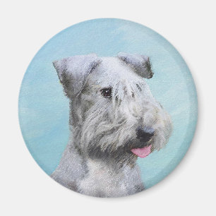 Cesky Terrier Painting - Cute Original Hund Art Magnet