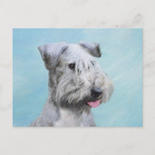 Cesky Terrier Painting - Cute Original Hund Art Vykort