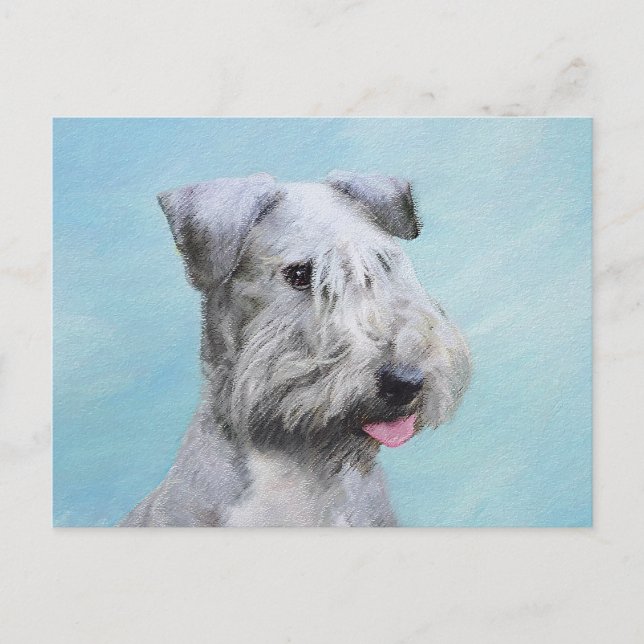 Cesky Terrier Painting - Cute Original Hund Art Vykort (Framsida)