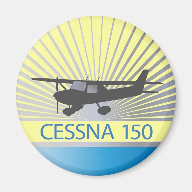 Cessna 150-flygplan magnet (Framsidan)