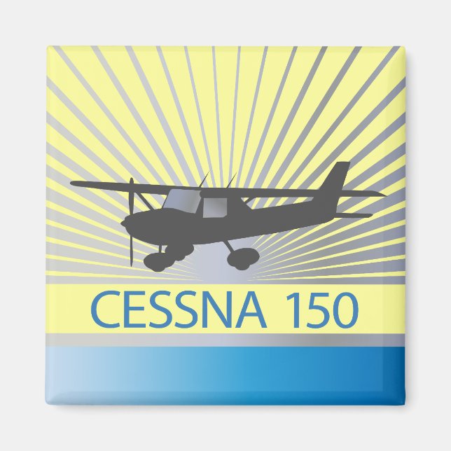 Cessna 150-flygplan magnet (Framsidan)
