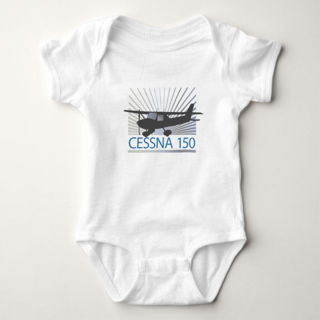 Cessna 150 flygplan t-shirt (Framsida)