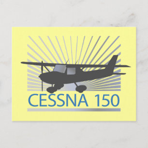 Cessna 150-flygplan vykort