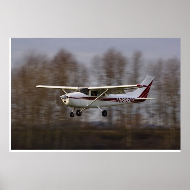 Cessna 172 Kort final Poster (Framsidan)