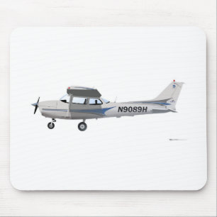 Cessna 172 Skyhawk blått Musmatta