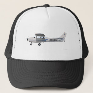 Cessna 172 Skyhawk blått Truckerkeps