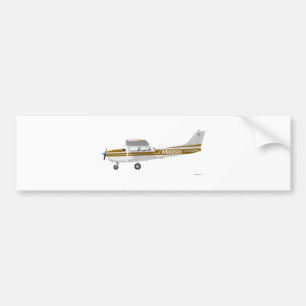 Cessna 172 Skyhawk brunt Bildekal