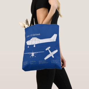 Cessna 172 Skyhawk - Flygplanens blåmålsplaner ABD Tygkasse