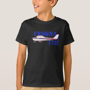 Cessna 172 Skyhawk Illustration Fet textdesign T Shirt