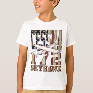 Cessna 172 Skyhawk med Vintage United Stater Flagg T Shirt