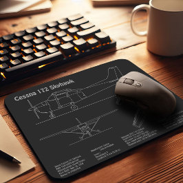 Cessna 172 Skyhawk - Planer för flygplansavtryck P Musmatta