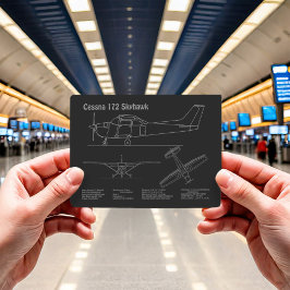 Cessna 172 Skyhawk - Planer för flygplansavtryck P Vykort