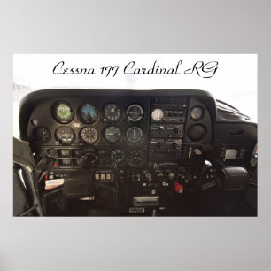 Cessna 177 Kardinal RG Instrument Panel Poster