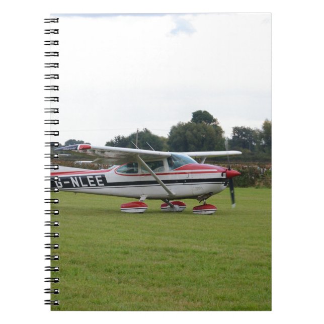 Cessna 182Q Anteckningsbok Med Spiral (Framsidan)