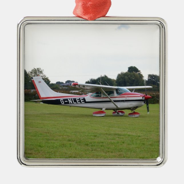 Cessna 182Q Julgransprydnad Metall (Framsidan)