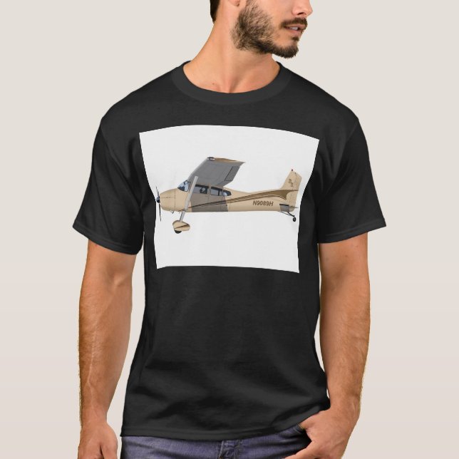 Cessna 185 Skywagon 390390 Tee (Framsida)