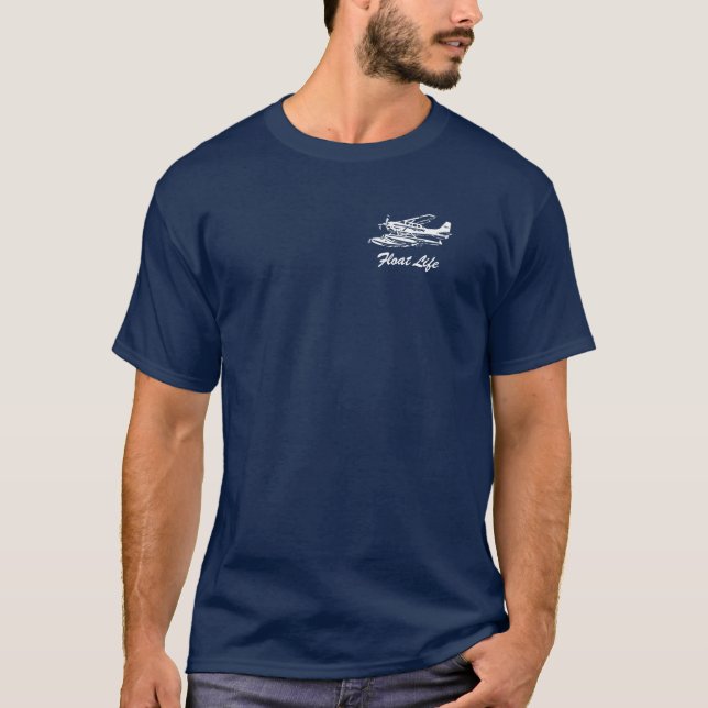 Cessna 206 floatplane tee shirt (Framsida)