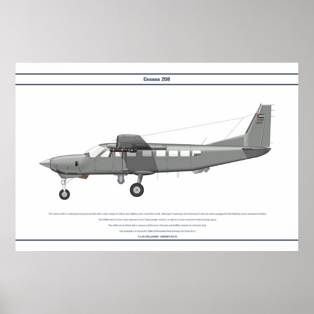 Cessna 208 UAE Poster (Framsidan)