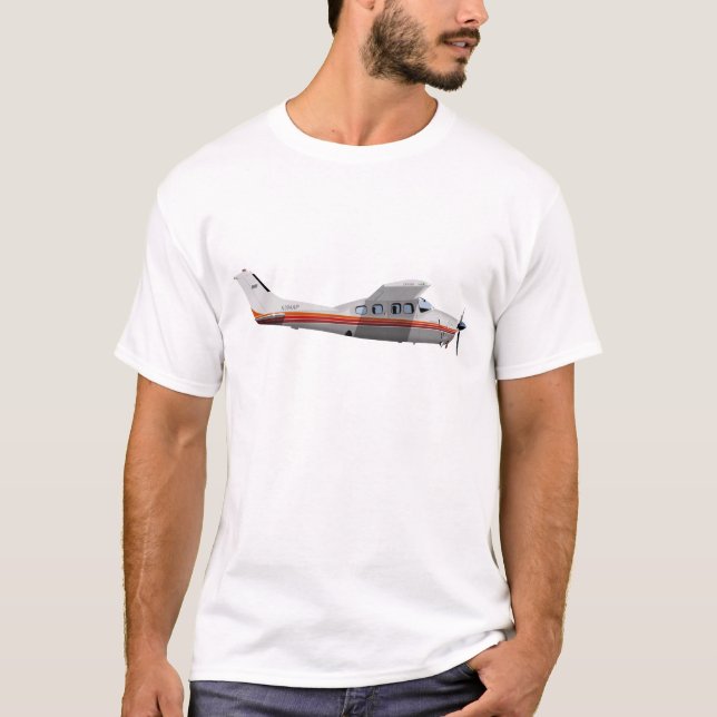 Cessna 210P Centurion 394394 Tee Shirt (Framsida)