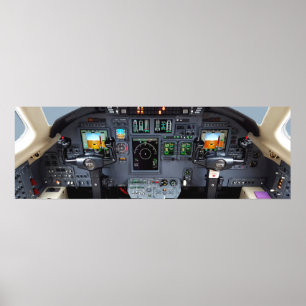 Cessna Citation XLS instrumentpanel Poster