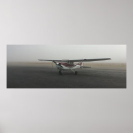 Cessna i dimma poster
