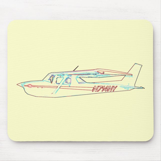 Cessna i flyg musmatta (Framsidan)