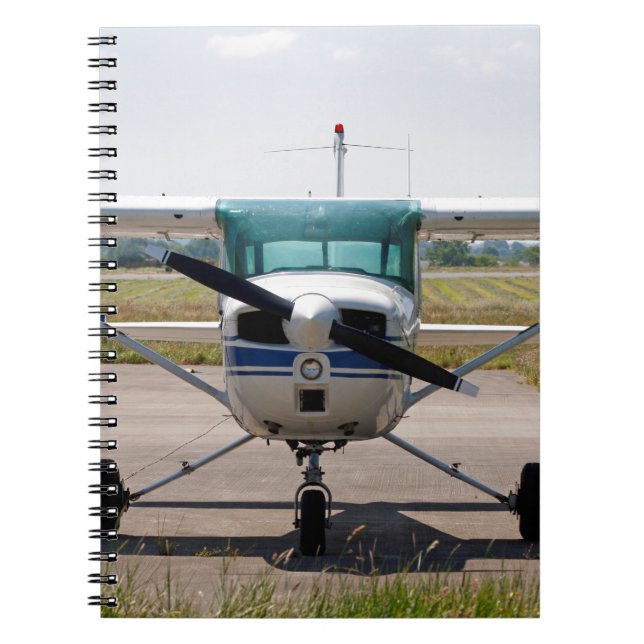Cessna light Aircraft Anteckningsbok Med Spiral (Framsidan)