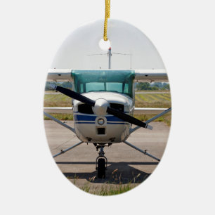 Cessna light Aircraft Julgransprydnad Keramik