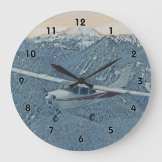 Cessna - Mt. Rainier Clock Stor Klocka