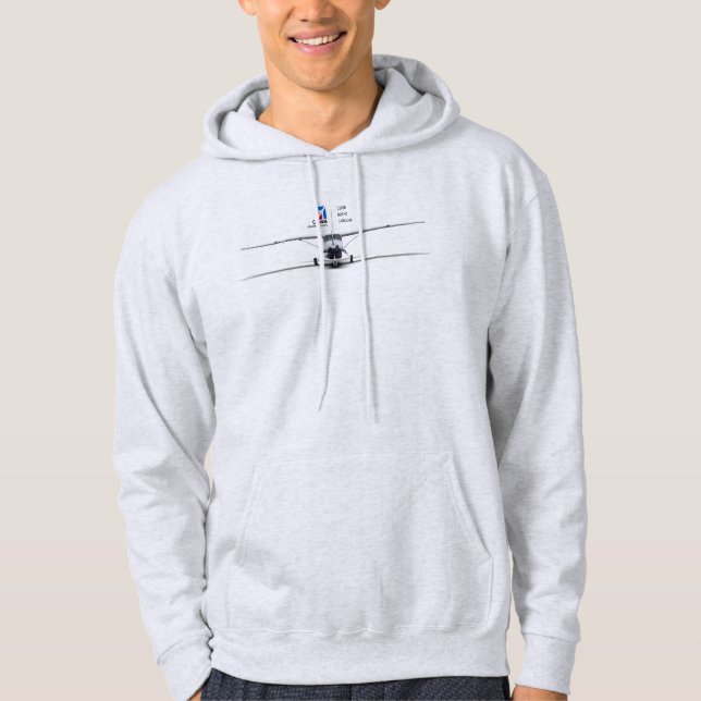 cessna storslagen husvagn c208b hoodie (Framsida)