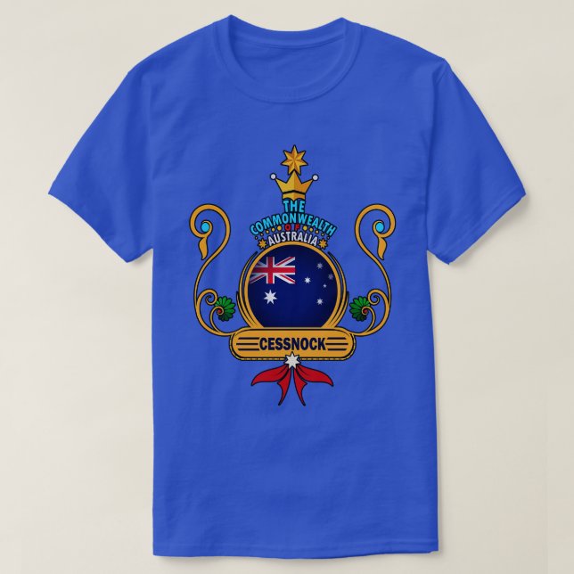 Cessnock City home Golden Australian Flagga Souven T Shirt (Design framsida)