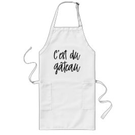 C'est du gâteau Fransk Chef's Apron Långt Förkläde