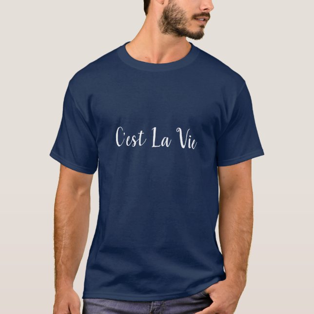 C'est La tävlar - som är liv, franska blått kyler T Shirt (Framsida)
