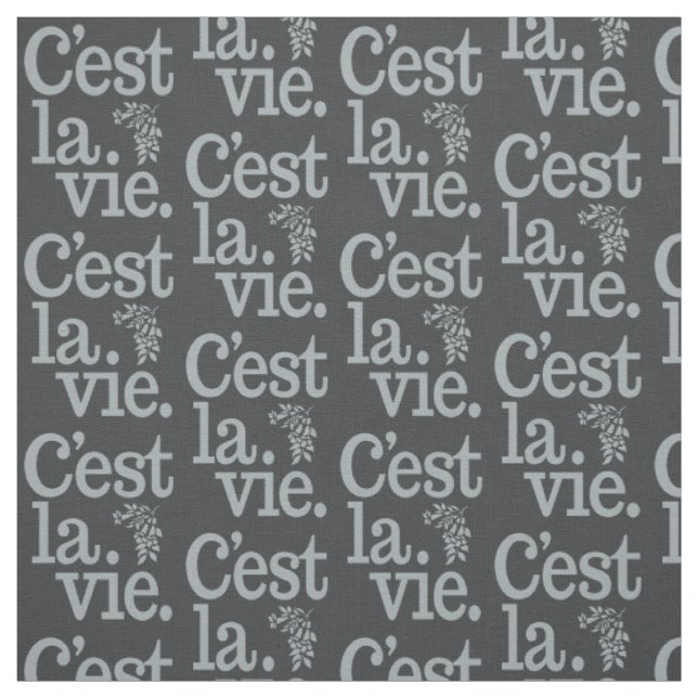 C'est La Vie-anpassadet Tyg (Provkarta)